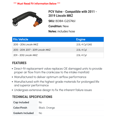 thumbnail image 2 of PCV Valve - Compatible with 2011 - 2019 Lincoln MKZ 2012 2013 2014 2015 2016 2017 2018, 2 of 2