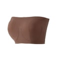thumbnail image 5 of Sujetador de tubo con borde de acero de imitación sin costuras de talla grande para mujer Sujetador de tubo sin tirantes con borde de acero de tela verde Talla grande para mujer, 5 of 5