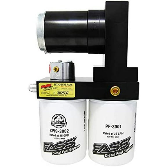 FASS TSD08100G Titanium Signature Series Diesel Fuel Lift Pump 100GPH fits Dodge Cummins 5.9L 1998.5-2004