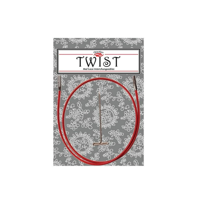 Cable para aguja de tejer ChiaoGoo Twist ROJO 75 cm pequeño