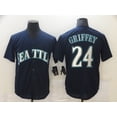 thumbnail image 1 of Nueva Camiseta De Béisbol Cardigan Mariners Baseball #24 Grlffey Summer Sportswear Azul Oscuro-Xl(48), 1 of 2