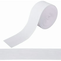 White 10.94 Yards x 2 Inch Cotton Twill Ribbon White Herringbone Webbing Tapes Bias Binding Ribbon Roll Trimming for Clothes Sewing Dressmaking Carpet Seam Binding Gift Wrapping Packing Crafts