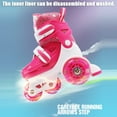 thumbnail image 4 of Chaussures de Patinage Flash Enfants Débutants Ensemble de Chaussures de Patinage à Roulettes Enfants, 4 of 8