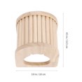 thumbnail image 2 of SWETRACE Lit de Couchage en Bois Brun Clair pour Hamster avec Design Résistant aux Morsures, 2 of 6