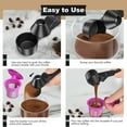thumbnail image 4 of WHEANG Coffee & Funnel For Reusable Refillable Coffee Pods Coffee Measuring Spoon 2 Tablespoon Capacity With Funnel For Ground Coffee Protein Powder Tea (Black 1 Pa, 4 of 6