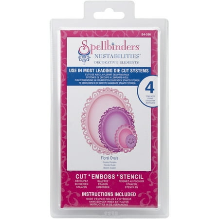 Spellbinder Wizard Die - Spellbinders Nestabilities Dies, Floral Ovals