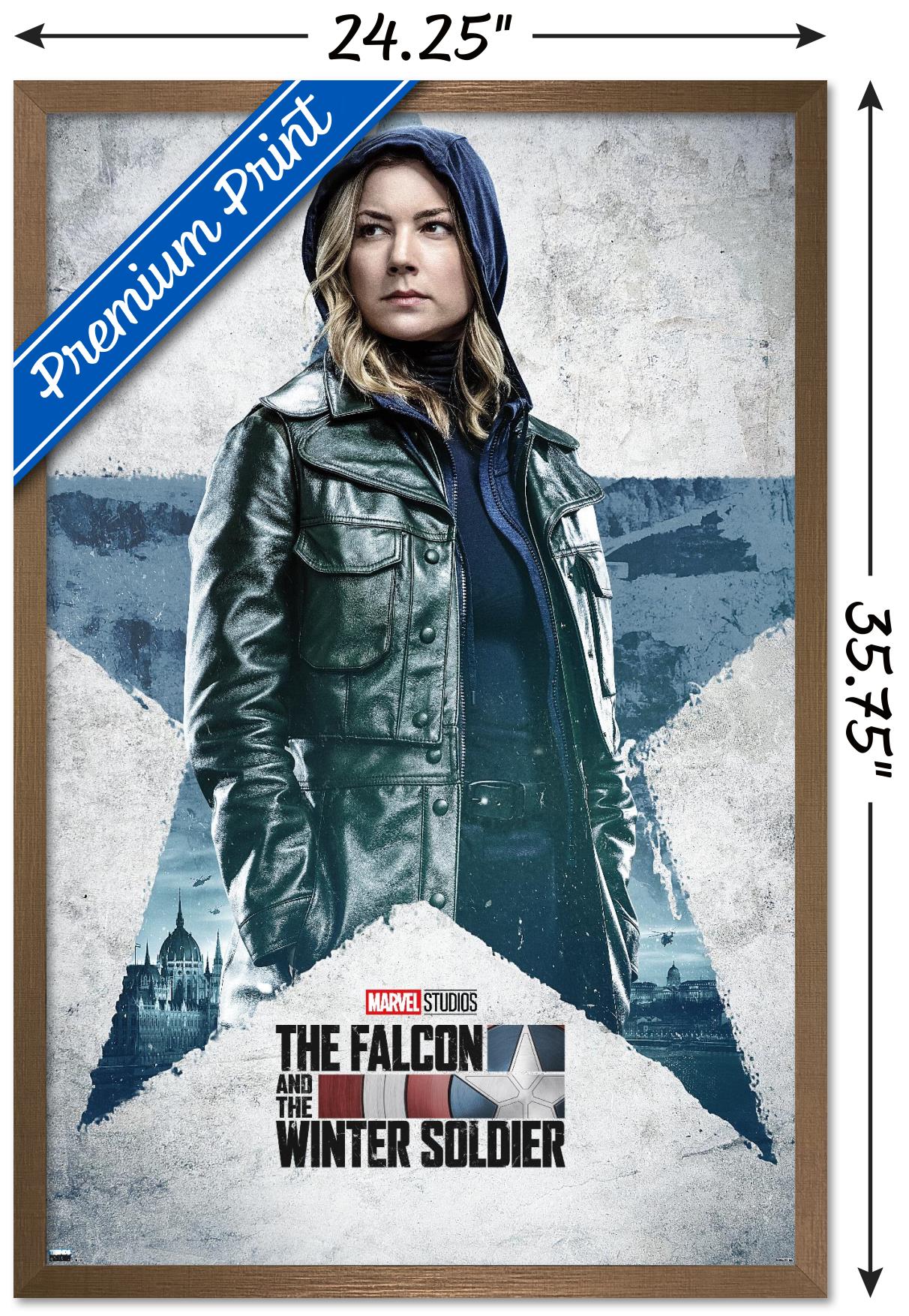 Marvel Falcon and Winter Soldier - Sharon Carter One Sheet Wall Poster, 22.375" x 34", Framed