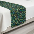 thumbnail image 2 of Botanical Bed Runner, Tropical Jungle Plants Repetitive Monstera Palm Leaves, Decorative Accent Bedding Scarf for Hotels Homes and Guestrooms, Twin, Green Seafoam, by Ambesonne, 2 of 2