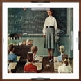 thumbnail image 5 of Art.com Happy Birthday, Miss Jones, March 17,1956 Giclee Print by Norman Rockwell, Brown Frame Wall Art, 29" x 29", 5 of 5