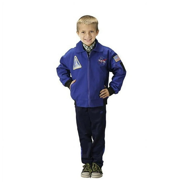 Aeromax Jr. Blue Astronaut Costume Flight Jacket | Size Youth Small