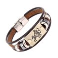 thumbnail image 2 of SmartBy Retro Unisex 12 Constellations Multi Layer Braided Faux Leather Bracelet Jewelry, 2 of 5