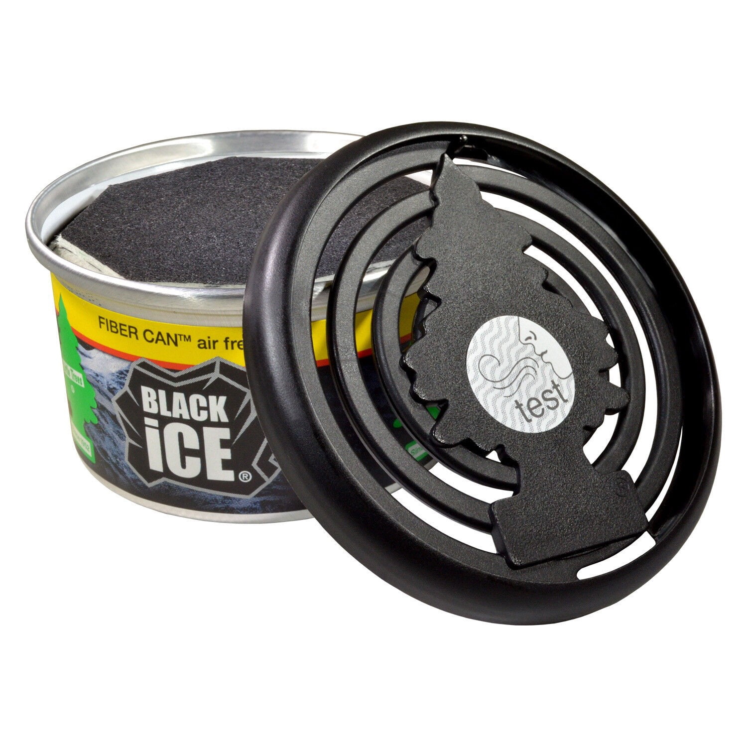 Little Trees Black Ice Scented Fiber Can Air Freshener for Home & Car 12 PACK!