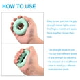 thumbnail image 4 of Uxcell 2.95" 30/40 Lbs Green Hand Grip Strengthener Hand Grip Ring for Training, 4 of 6