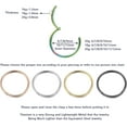 thumbnail image 4 of 5Pcs Grade 23 Titanium 16g 18g 20g Nose Ring Hoop Set Hinge Clicker Septum Rings Tragus Piercing Cartilage Hoop Earrings for Women Men 6-12mm, 4 of 7