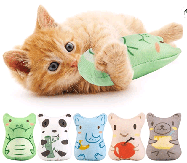 6 CATNIP RAVIOLI TOYS FOR CATS AND KITTENS PAW PRINT! PURE CATNIP EASY TOSS 
