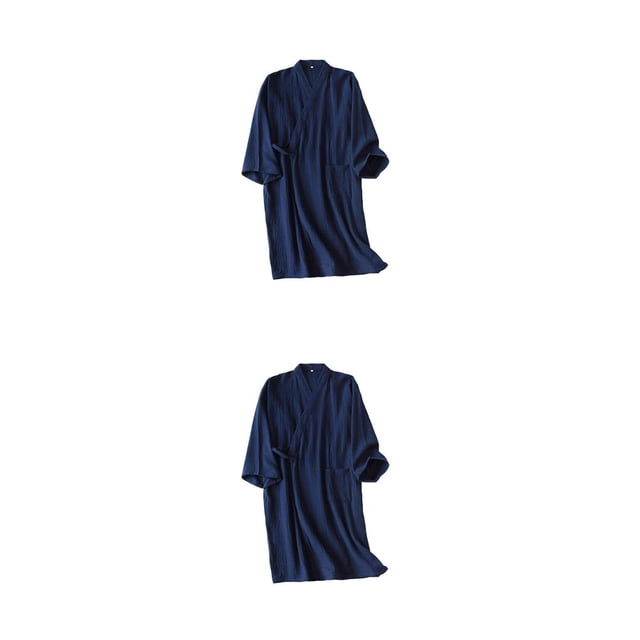 Sonducket Kimono primavera verano crepé señoras fino camisón mujeres hombres Albornoz hogar boda pijamas ropa de dormir Type9 NO9