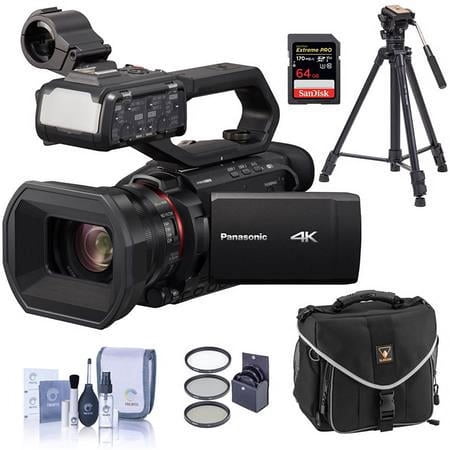 UPC: 0192223157613 | HC-X2000 4K Professional Camcorder with Handle Unit – Bundle With 64GB SDXC Card  3 Section Video Tripod  Shoulder Bag  62mm Filter Kit  Cleaning Kit