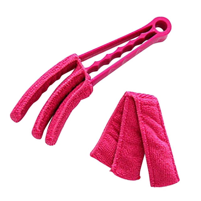 Adjustable Blind Cleaner Tool with Microfiber Sleeves for Window Slats AC Vents Car Interiors Flexible Arms Multi-Angle Dusting Durable Plastic Construction Easy Storage Cleaning Kit