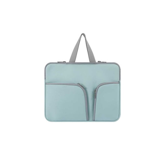 Cateissary Funda para portátil, funda impermeable para ordenador, bolsa portátil, bolsa de transporte de bolsillo, Protector, compartimentos Relojes inteligentes Verde 17 pulgadas