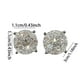 thumbnail image 4 of Pendientes de moda redondos con circonitas, 4 of 5