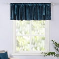 thumbnail image 7 of DriftAway Velvet Tie Up Valance for Kitchen 20 Inches Long Rod Pocket Room Darkening Tie up Shade Adjustable Short Curtain for Small Window Bathroom Living Room Bedroom 1 Panel Peacock Blue, 7 of 7