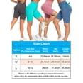 thumbnail image 2 of Deago High Waist Yoga Shorts for Women Butt Lifting Workout Tummy Control Bike Shorts Running Exercise Leggings (Pink, L), 2 of 9