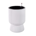 thumbnail image 2 of YANDE-14.4in Tall Planters – Self Watering Plant Pots with Drainage & Water Level Indicator, Outdoor Planters for Porch, Indoor Planters forLiving Room, Home Office, Patio (White), 2 of 5