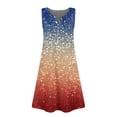 thumbnail image 5 of CCRFTGI 4th of July Dresses for Child Girls Size 7 Cute Sequins Print Mini Dress Patriotic Sleeveless V Neck Girls Dresses Summer Trendy Dress for Girls Blue 11-12 Years, 5 of 5
