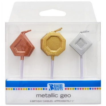 Metallic Geo Shaped Candles