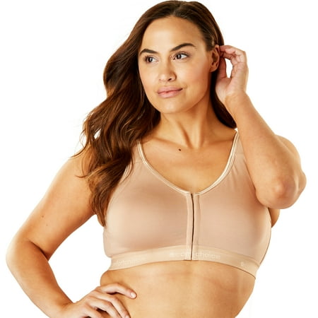 

Comfort Choice Women s Plus Size Wireless Front-Close Lounge Bra Bra