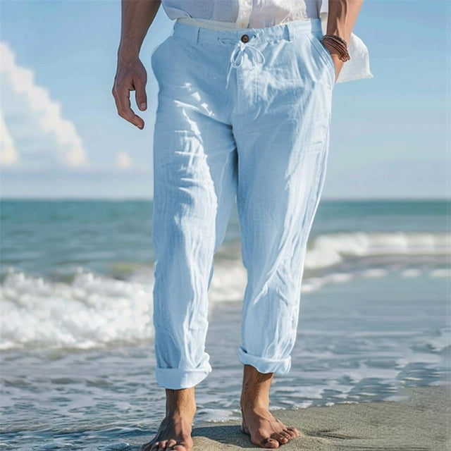 Pantalones largos para hombre, lisos, informales, con múltiples bolsillos y botones, para exteriores, rectos, para fitness, cargo, poliéster
