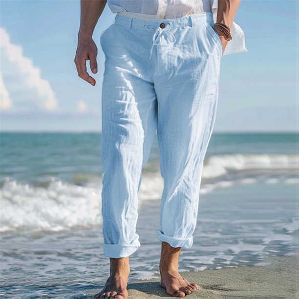 Pantalones largos para hombre, lisos, informales, con múltiples bolsillos y botones, para exteriores, rectos, para fitness, cargo, poliéster