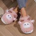 thumbnail image 5 of Vedolay Slippers for Women Indoor Comfy Plush Anti-Skid Indoor Outdoor Shoes Winter Shoes Pink,38, 5 of 5