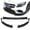 Matt Black, variant on Stay Tuned Performance For 19-21 Mercedes W205 C-Class C200 C300 C43 Carbon Look Front Bumper Lip 3PCS