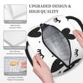 thumbnail image 6 of YFYANG Portable Waterproof Insulated Lunch Bag, Love Lash Doodle Reusable Cooler Bag / Picnic Bag for Adults Teens, 6 of 9