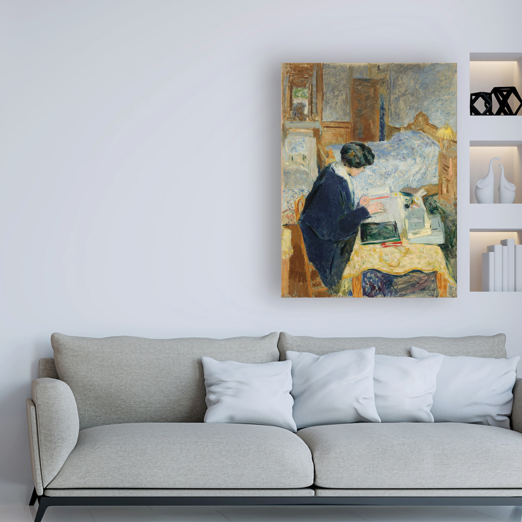 Trademark Fine Art 'Lucy Hessel Reading' Canvas Art by Edouard Vuillard