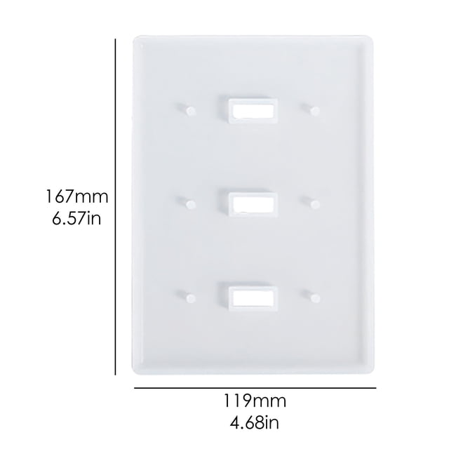 WHEANG Diy Silicone Molds Silicone Mould Epoxy Resin Mold Socket Panel Light Switch Cover Diy Craft Decor One Size Multi-Color