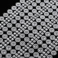 thumbnail image 5 of HOMYL 2x1 Yard 16 Rows Flower Diamond Mesh Wrap Rhinestone Ribbon Wedding Decoration 3 Pcs, 5 of 8