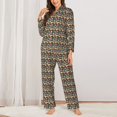 thumbnail image 2 of Naloa Doodle Food Pajamas for Women Set, Womens Pajama Sets, Lounge Sets for Women, 2pjs for Women-X-Large, 2 of 7