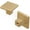 Brown, variant on Heritage Designs: Tempo Collection Knob: 10 Pack - Matte Black - 1-3/16" Square Handle Pulls, Cabinet-Drawer-Dresser Hardware, Kitchen-Bathroom-Home