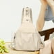 thumbnail image 1 of Bolsa de pecho grande capacidad beige, bolso cruzado, mochila, 1 of 6