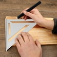 thumbnail image 3 of Rafter Square, Carpenter Square Clear Conversion Oxidation Resistant Triangular Ergonomic Aluminum Alloy Die Casting 45 Degree  for Woodworking, 3 of 7