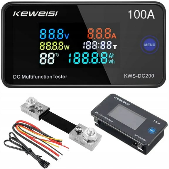 KWS-DC200 DC digital display voltage and current meter tester 0-200V 0-100A