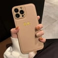 thumbnail image 2 of Personalise Custom Initials Name Letters Leather Phone Case For iPhone 15 14 13 12 11 Pro X XS Max XR 7 8 Plus Shockproof Cover, 2 of 5