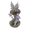 thumbnail image 4 of Amy Brown Bookworm Fairy With Pixie and Dragon By Toadstool Mushroom Figurine, 4 of 8