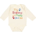 thumbnail image 3 of Inktastic Grammy and Pappy Love Me Boys or Girls Long Sleeve Baby Bodysuit, 3 of 5