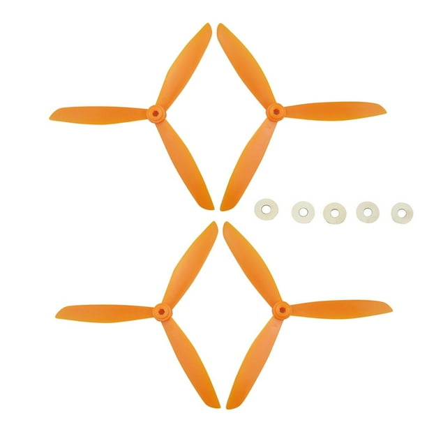 Hélice de plástico de 4 piezas con tres hélices para S70W HS100 UVA Accs naranja