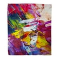 thumbnail image 1 of HATIART Flanelle Jeter Couverture Rose Moderne Abstrait Est Créé et par le Photographe Jaune Toile Huile 50x60 Pouces Léger Douillet Peluche Confortable Chaud Flou Doux, 1 of 4