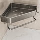 thumbnail image 5 of Estante de Almacenamiento para Baño de Acero Inoxidable Gris 32.5x24x5cm Estante para Toallas sin Perforaciones con Ganchos Diseño Ventilado para Artículos de Aseo y Cosméticos, 5 of 6