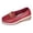 Red, variant on Women's Wedge Loafers Casual Comfortable Orthopedic Platform Sneakers Business Non Slip Walking Fashion Retro Slip on Work Shoes Red Size 9.5